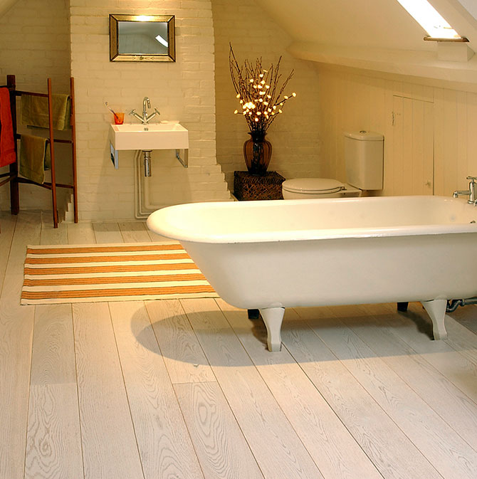 Bathroom Wood Flooring The Natural, Can Engineered Wood Flooring Be Used In Bathrooms