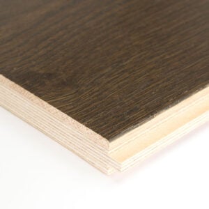 Engineered wood floor end profile