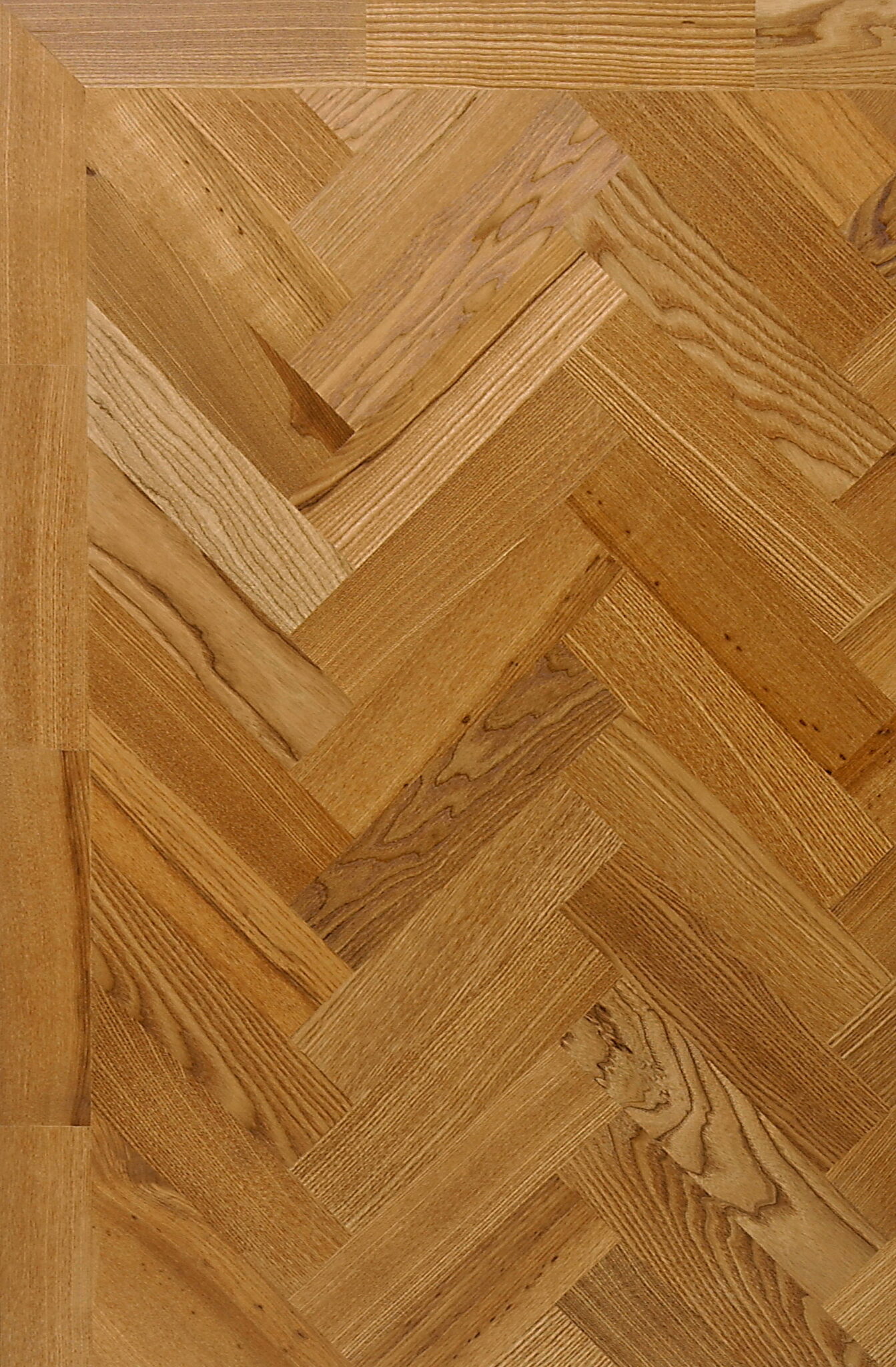 Light Baked Ash Parquet Bevelled Unsealed 280 x 68 x 15 mm 8.55m2