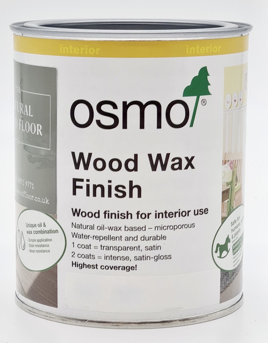 Osmo Wood Wax Finish - White - 3111 Solvent Based - .75 Liter