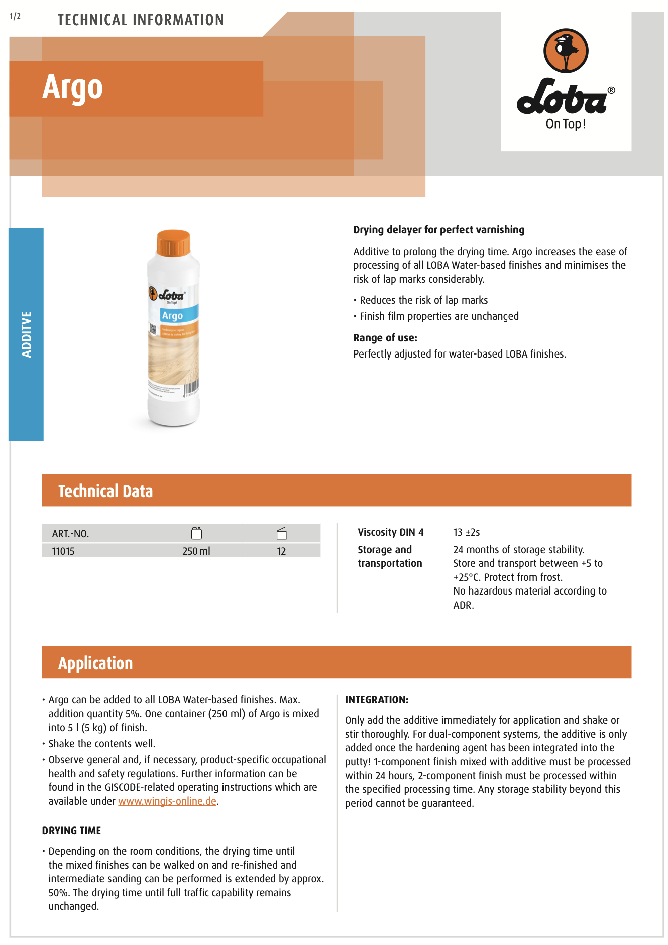 Loba Argo 250 ml